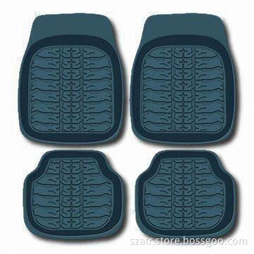 Black Car Mat with Universal Design that Fits All Car Models, Made of Rubber